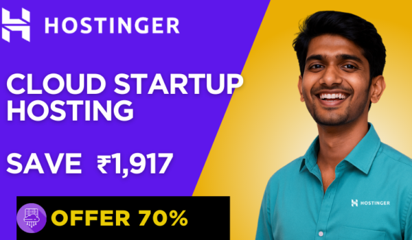 Hostinger Coupon Code Cloud Startup Plan Save ₹1,917 Instantly!