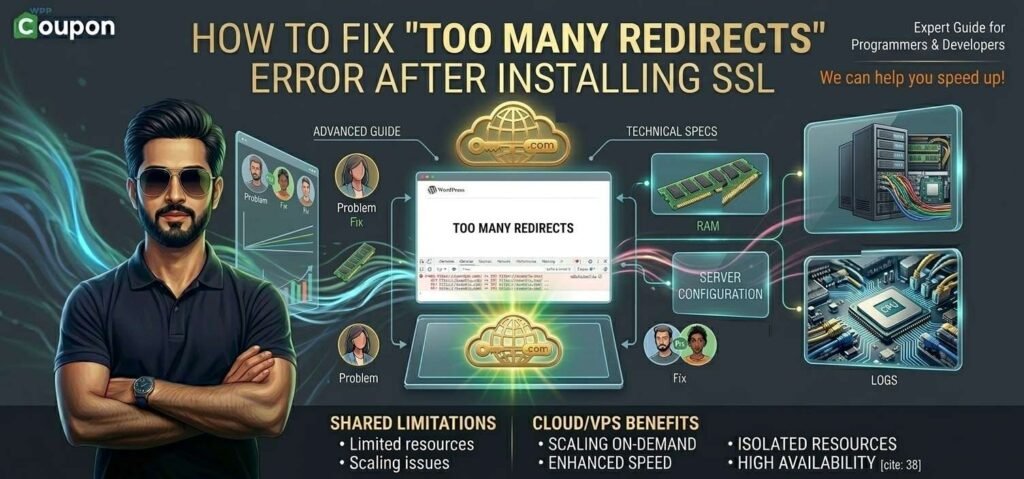 How to Fix “Too Many Redirects” Error in WordPress After Installing SSL Complete Guide