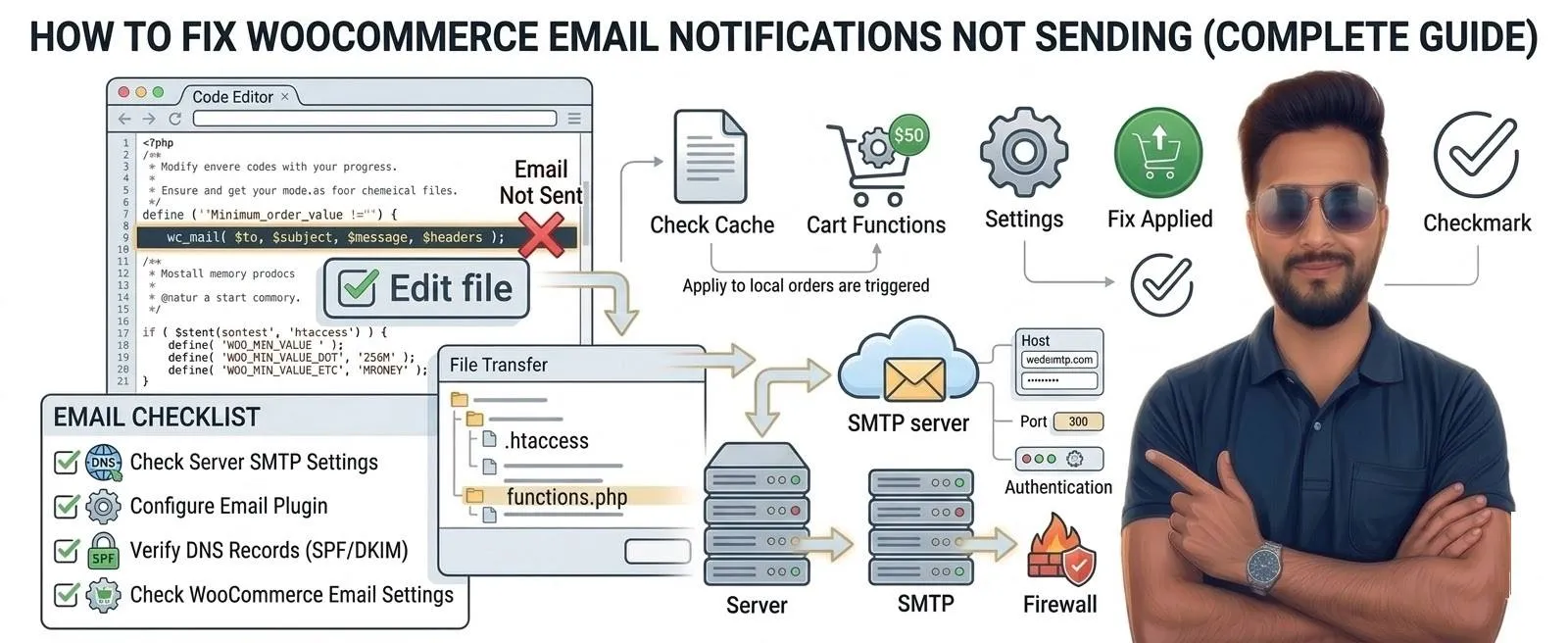 How to Fix WooCommerce Email Notifications Not Sending (Complete Guide)