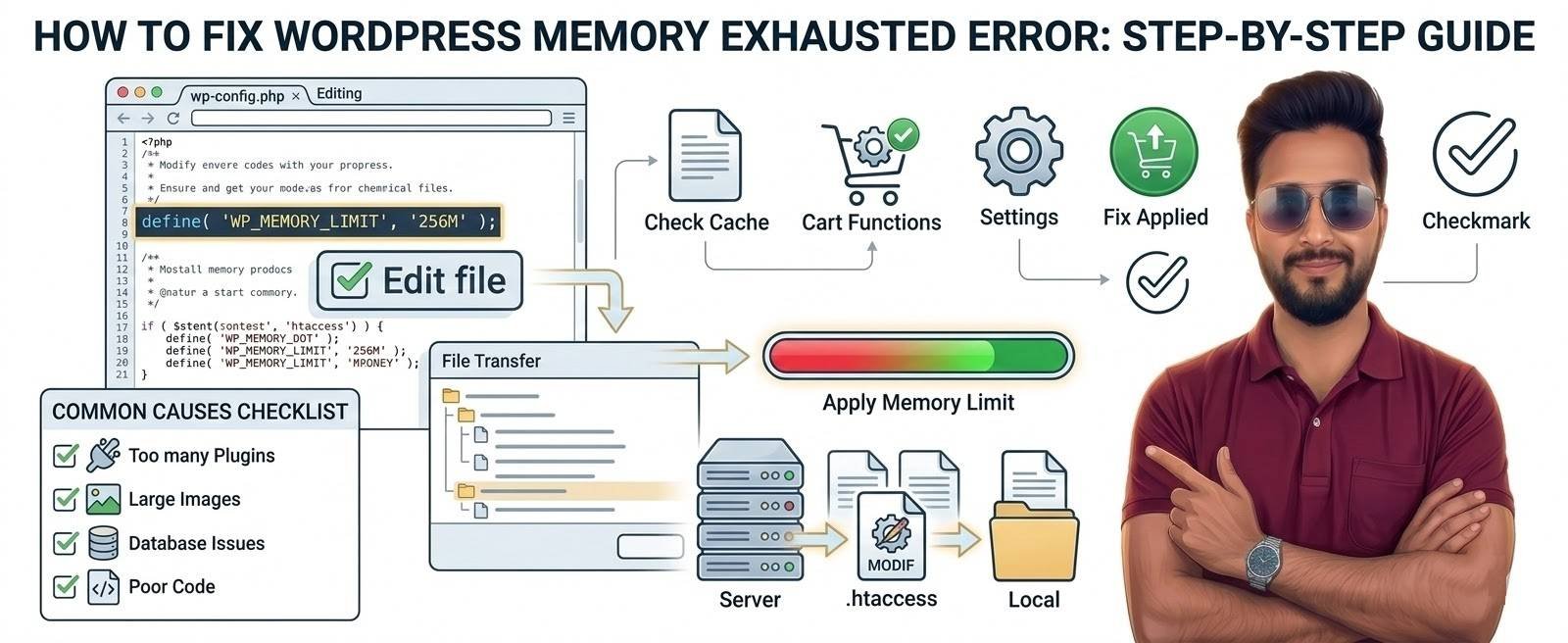How to Fix WordPress Memory Exhausted Error (Increase PHP Memory Limit)