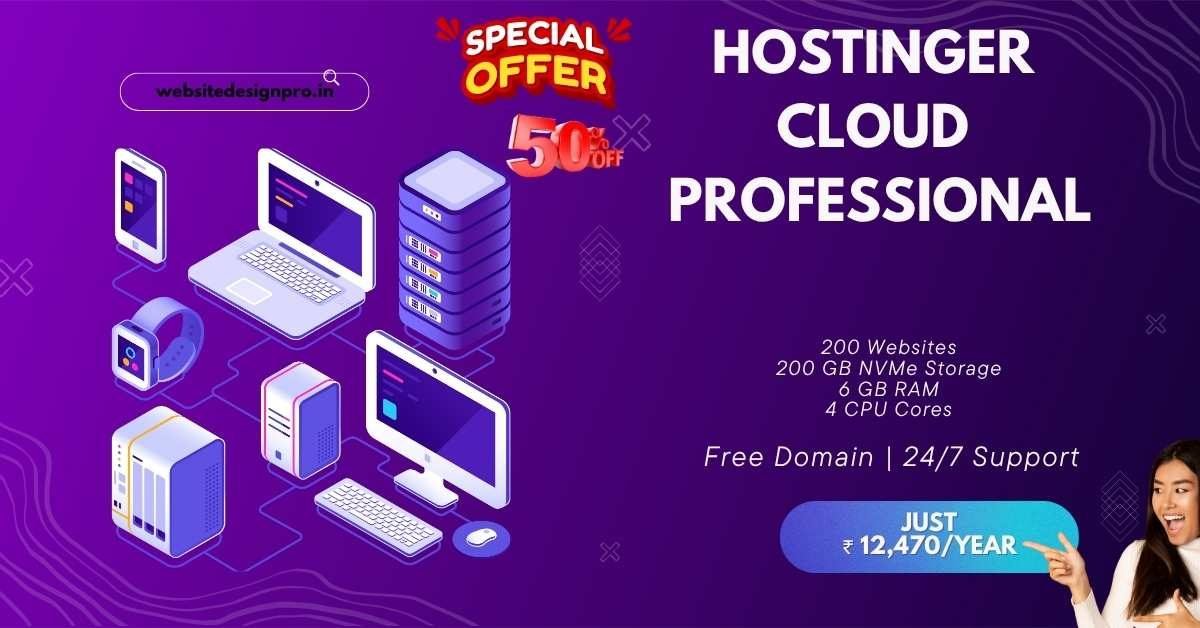 Hostinger Cloud Professional Package Coupon Code Pay 12,470yr