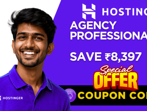 Hostinger Coupon Code Agency Professional Plan 85 % Offer – Save ₹8,397 Instantly