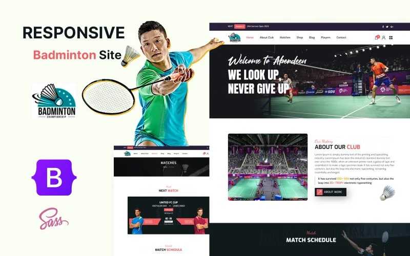 Badminton Coaching Classes Website Design