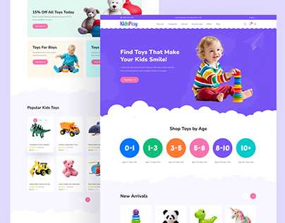 Children’s Toys Website Design