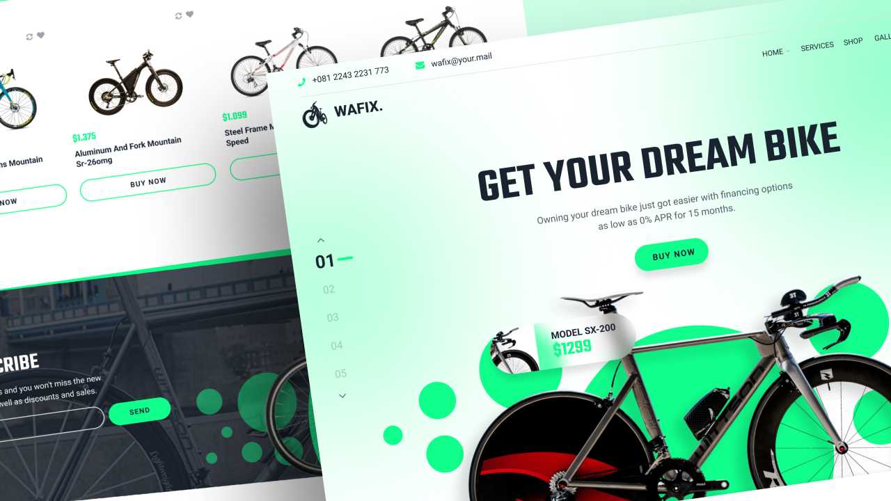 Bicycle Website Design