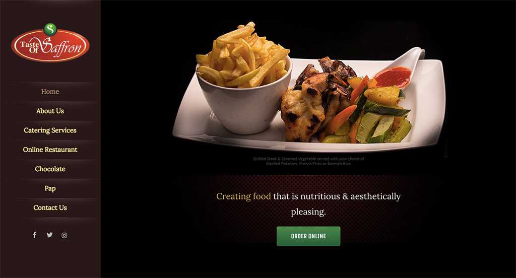 Catering Website Design